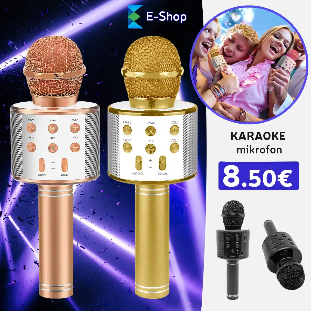 Karaoke Bluetooth Mikrofon
