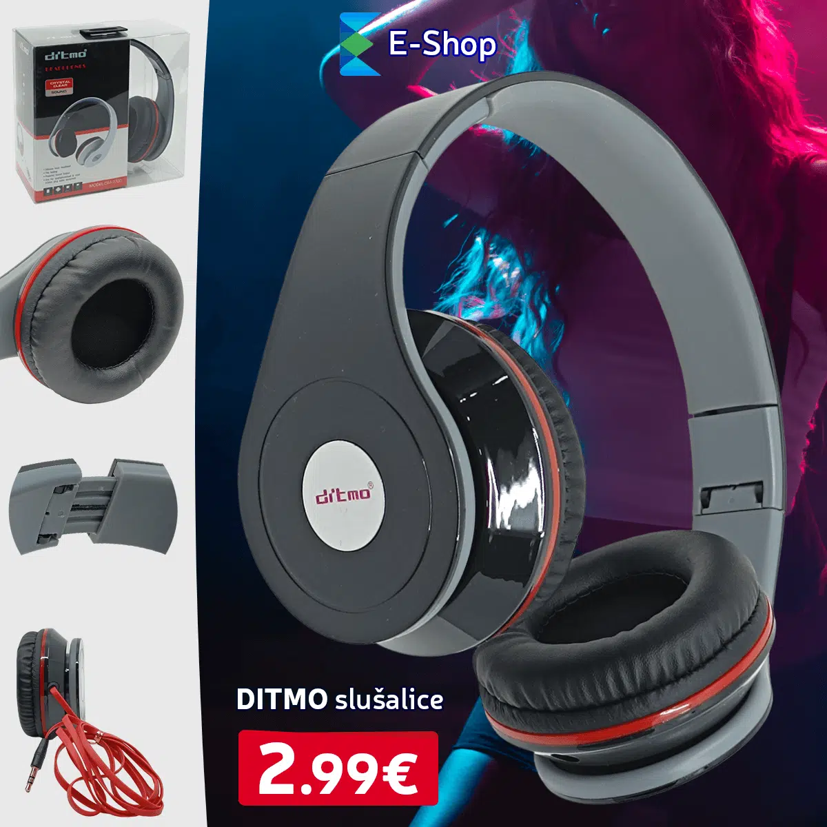 Ditmo Slušalice Dm-2580