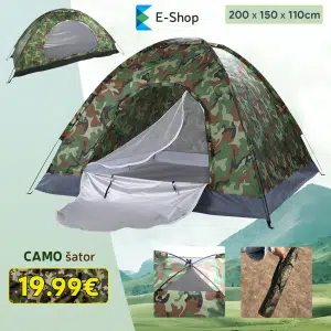 Camo Šator Za 3 Osobe