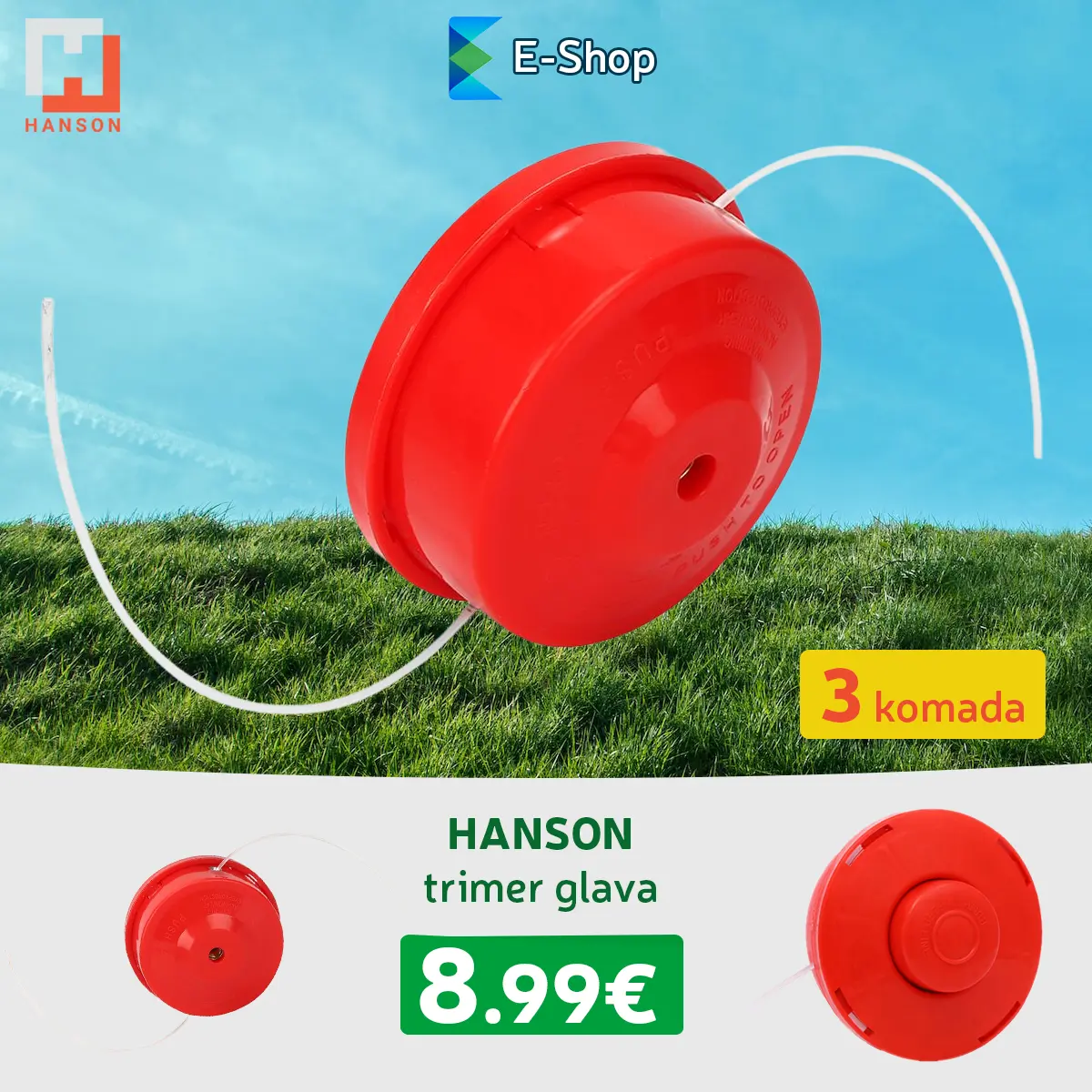 Hanson Trimer Glava- 3 Komada