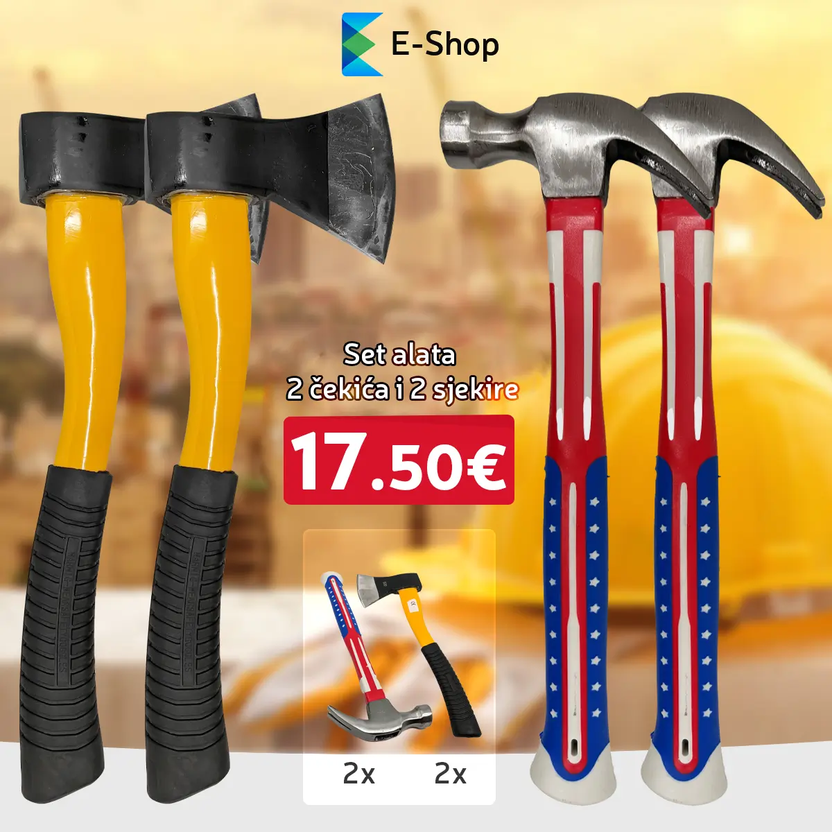 Set- 2 Sjekire I 2 Čekića