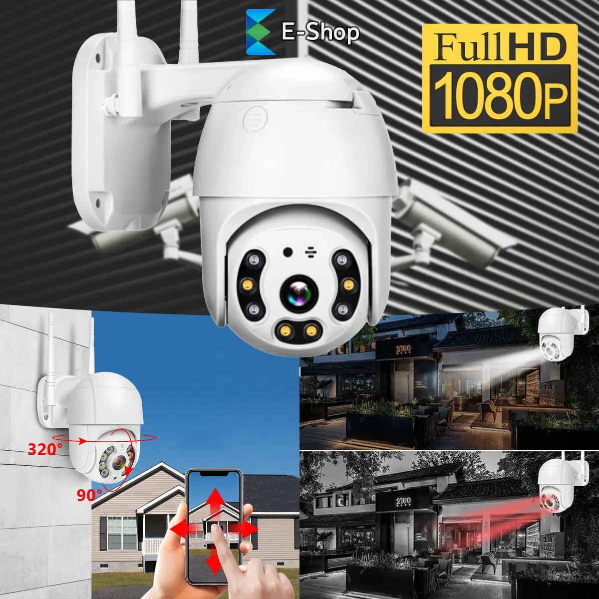 Wifi Vodotporna Rotirajuća Kamera 360°