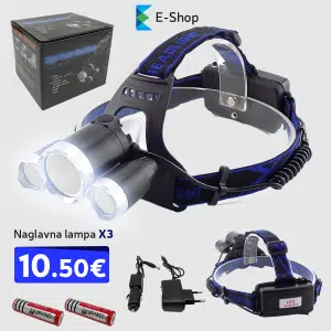 Naglavna Lampa X3 Cree