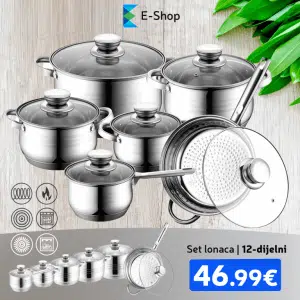 12-Dijelni Set Lonaca