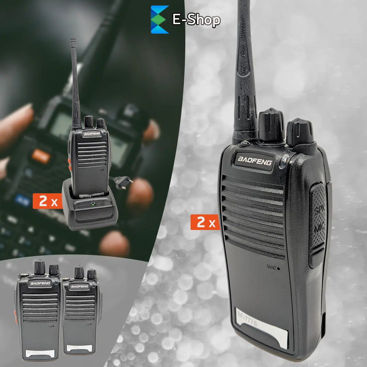 Bf-777S Baofeng Walkie Talkie Set