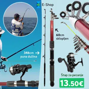 Kiyoshi Ribolovni Set-Štap + Mašinica Za Pecanje