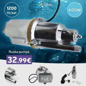 Ruska Potopna Pumpa 600W