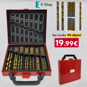 Hss 99-Dijelni Set Svrdla