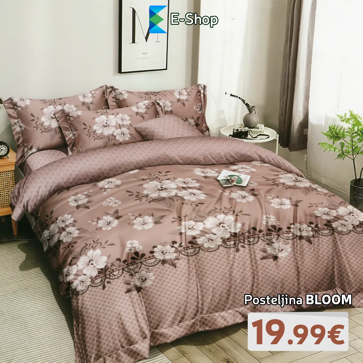 4-Dijelni Set Posteljine Bloom