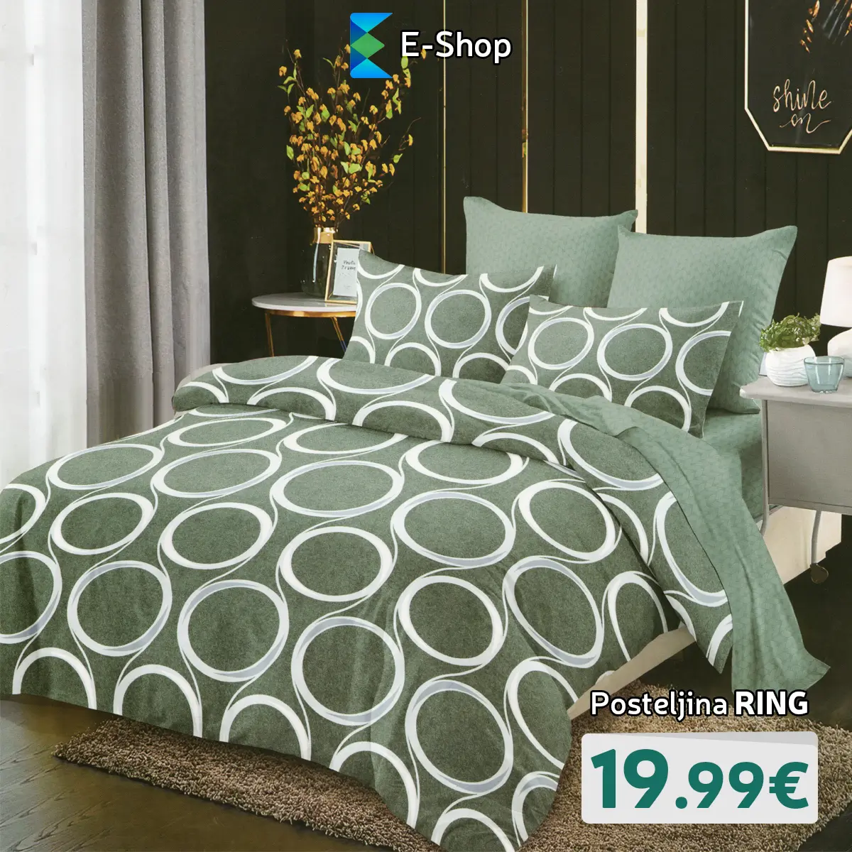 4-Dijelni Set Posteljine Ring