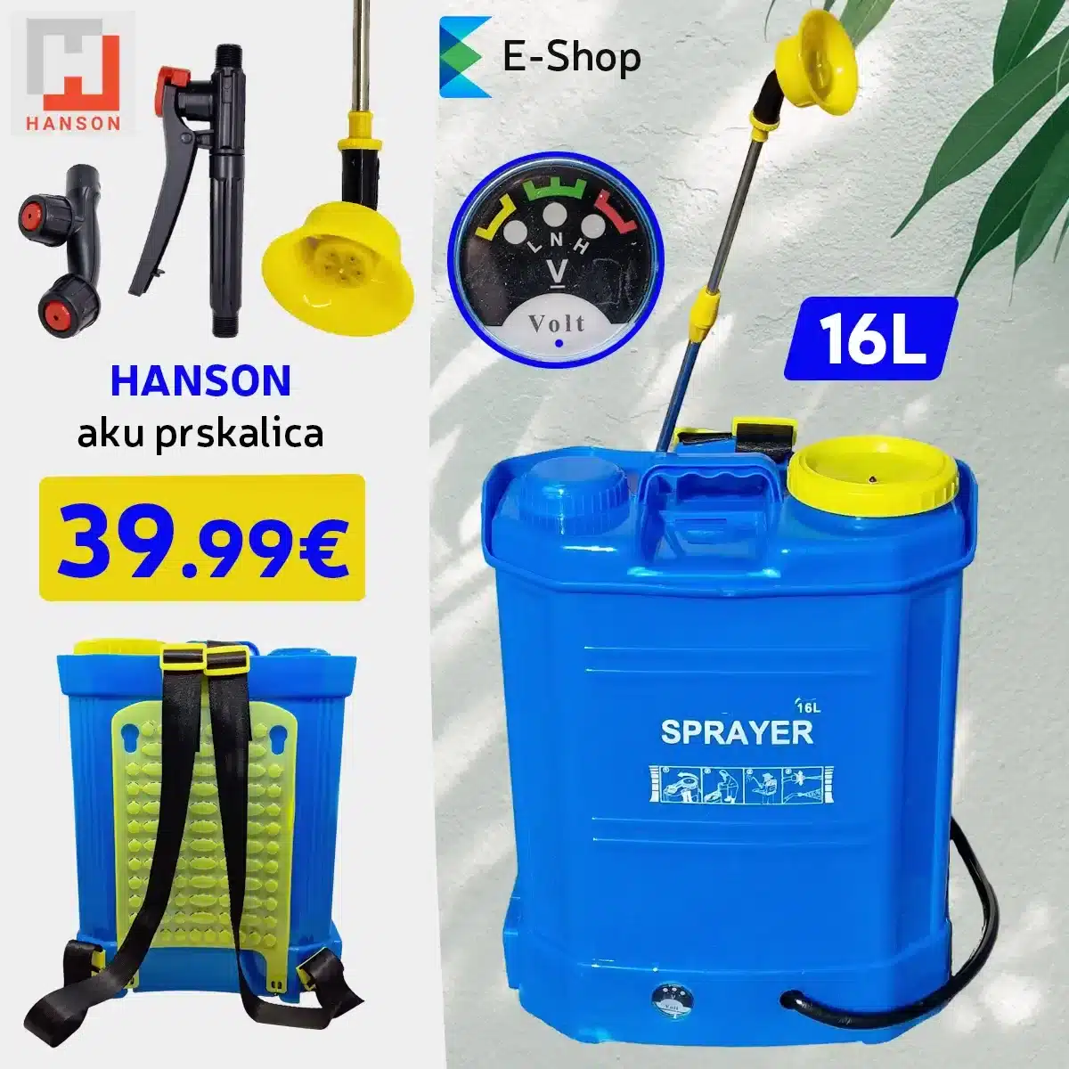 Hanson Akumulatorska Prskalica 16L