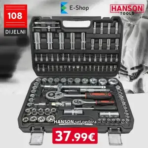 Hanson Gedore 108-Dijelni Set