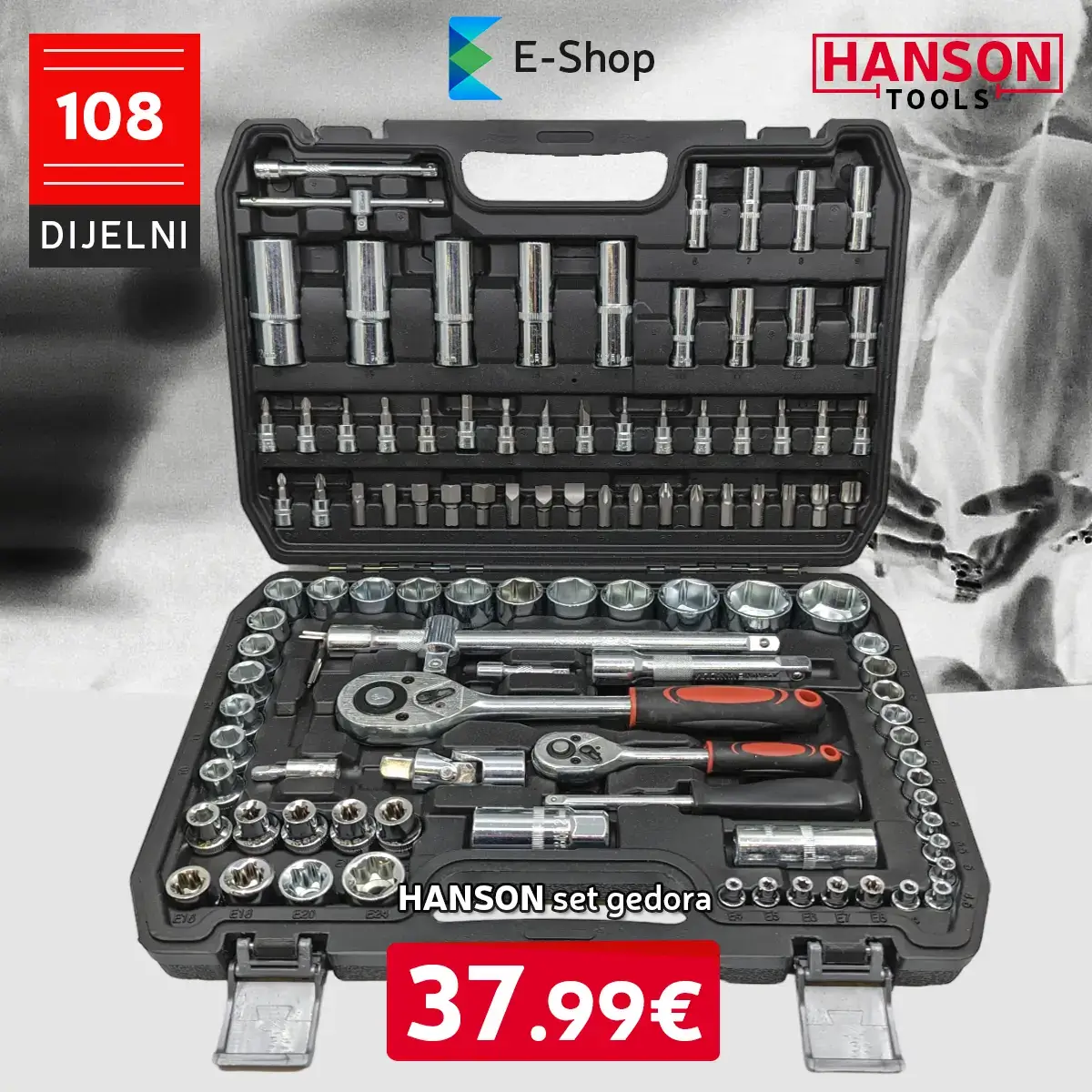 Hanson Gedore 108-Dijelni Set