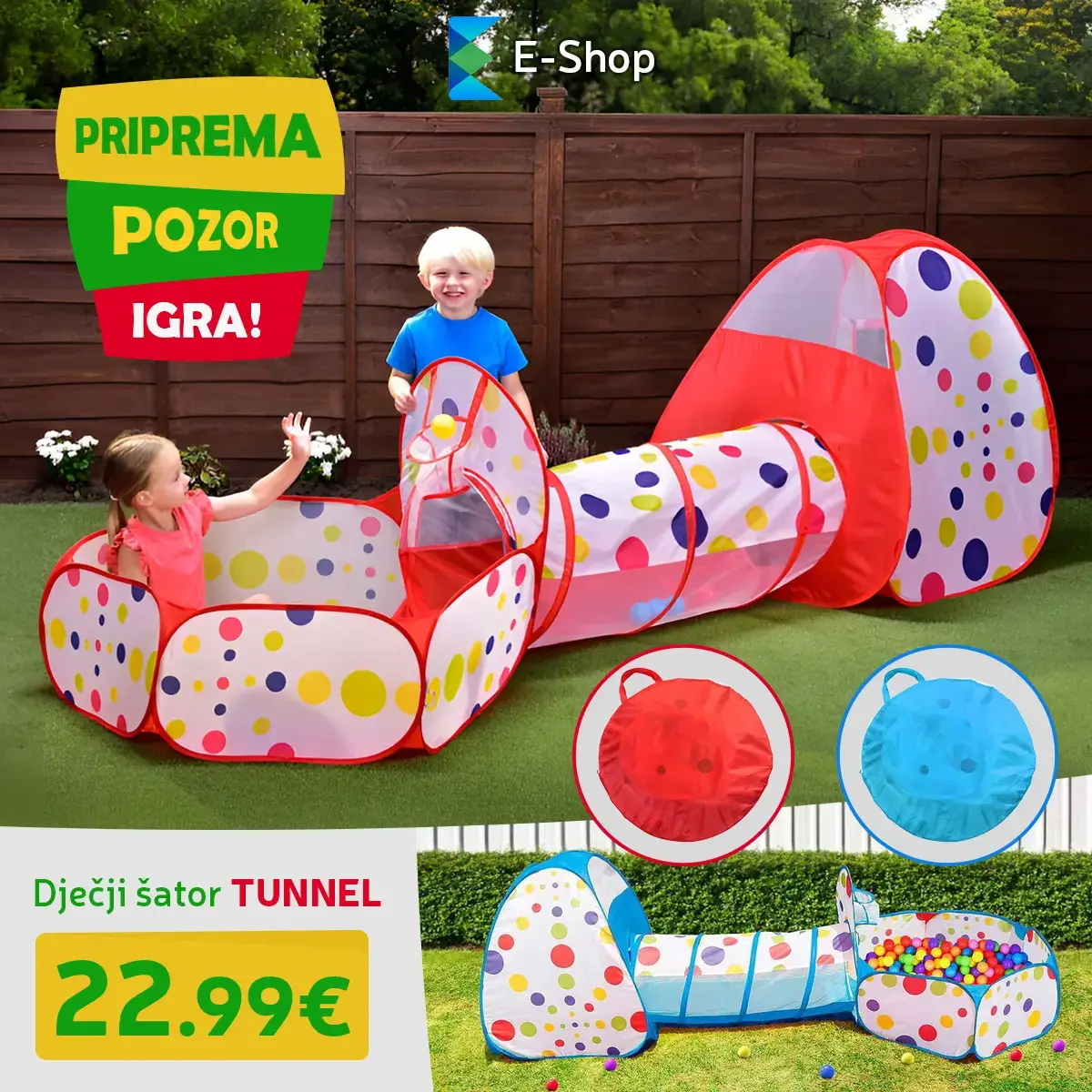 Dječji Šator "Tunnel"