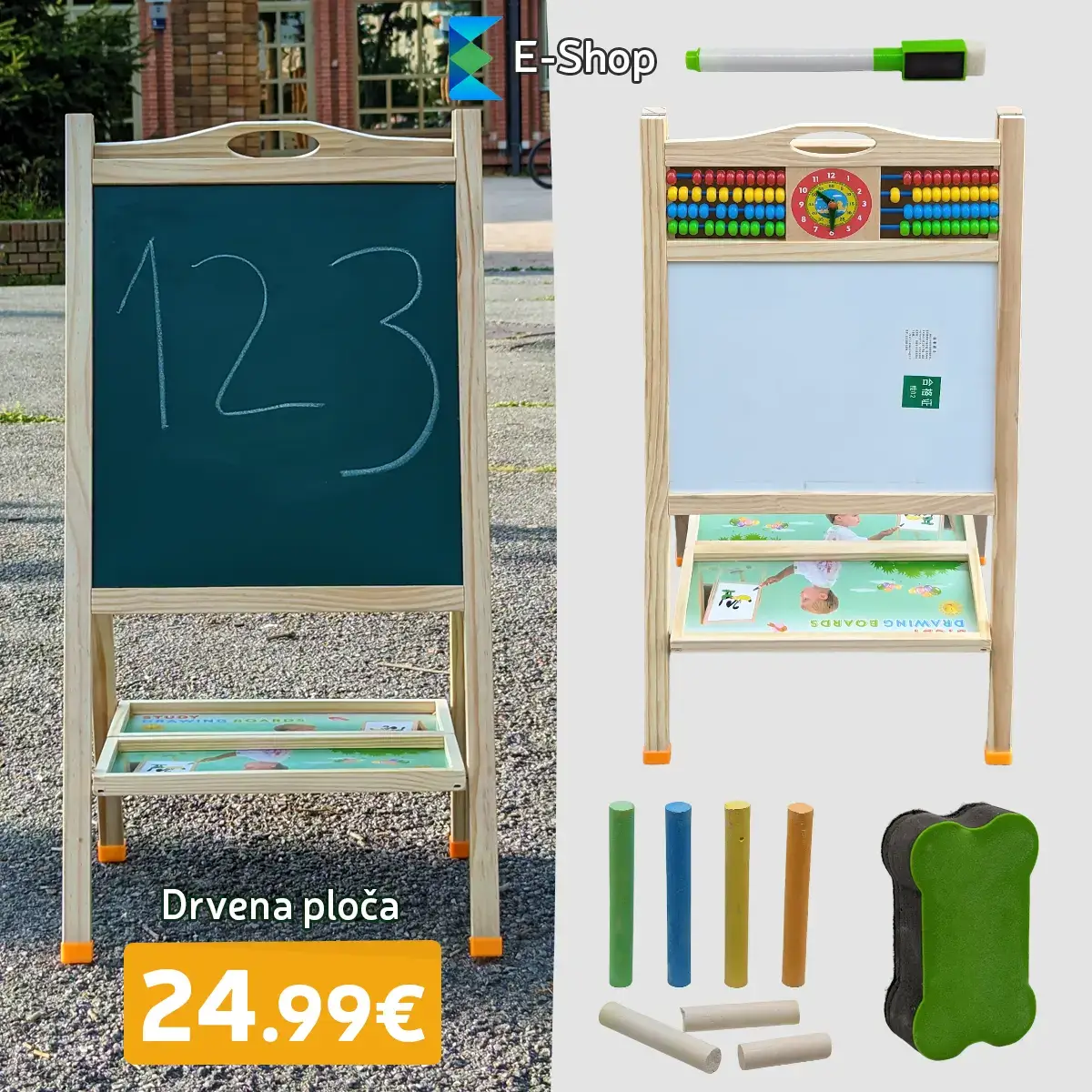 Drvena Ploča Za Crtanje