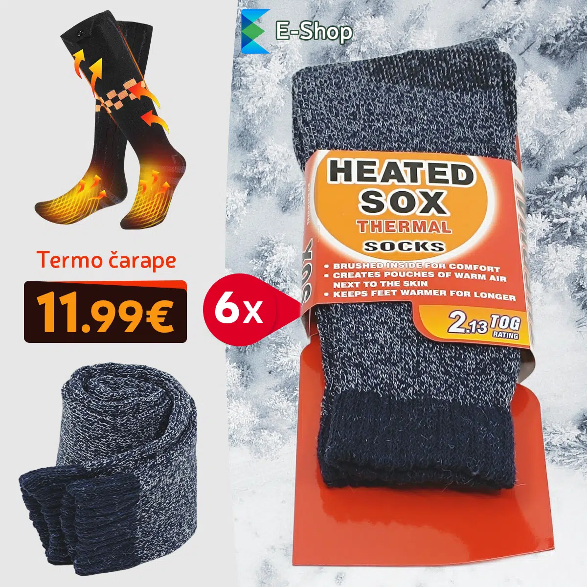 Set Termo Čarapa-6 Kom