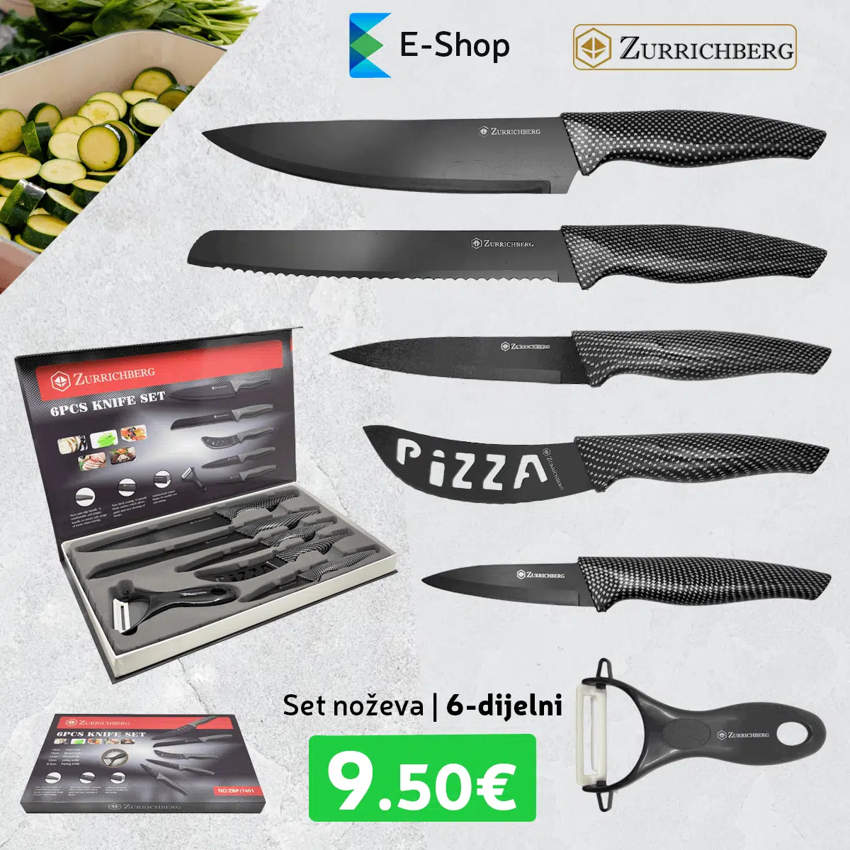 Set Noževa 6-Dijelni