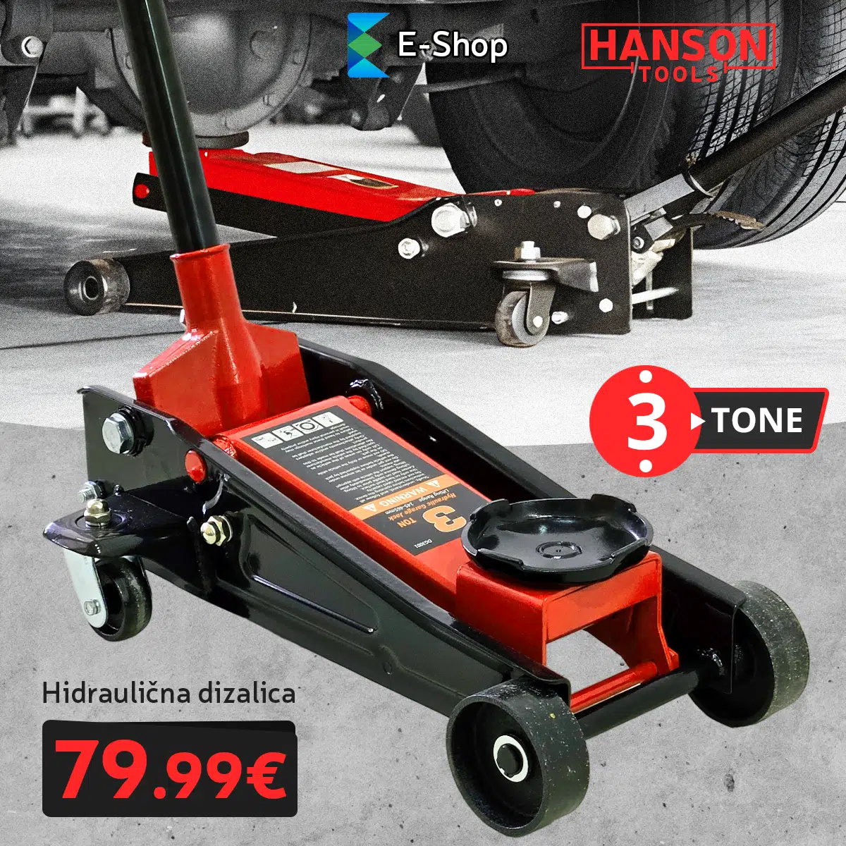 Hanson Ručna Hidraulična Dizalica 3T