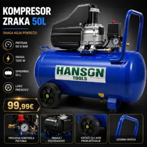 Hanson Kompresor 50L - Sa Dva Izlaza