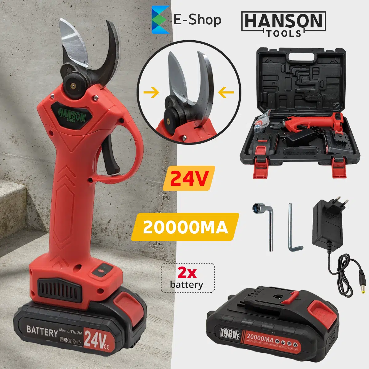 Hanson Aku Škare Za Obrezivanje Voćaka