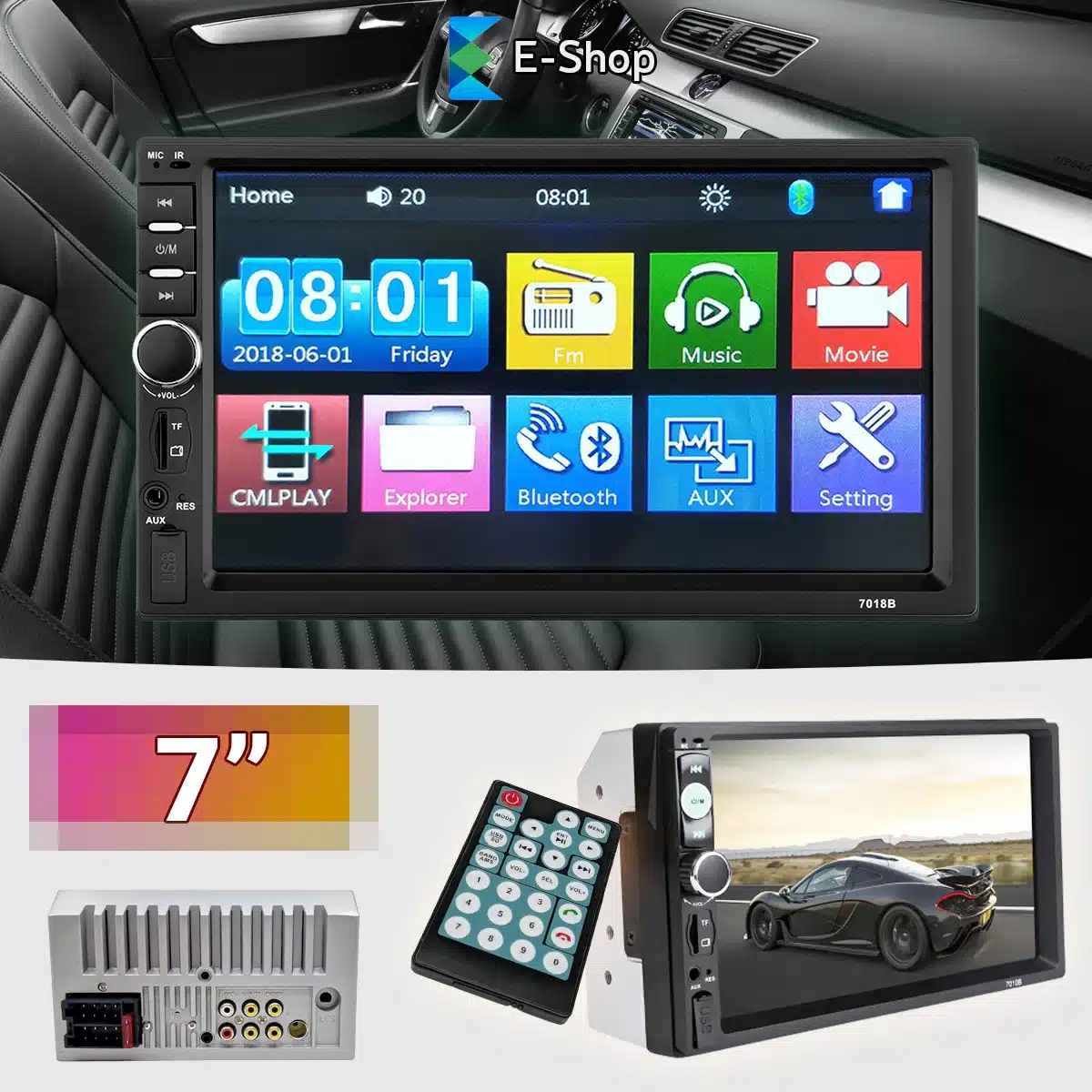 2-Din Autoekran Radio