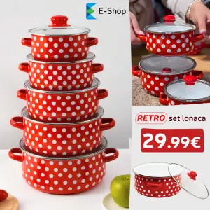 Set Retro Lonaca - 5 Komada