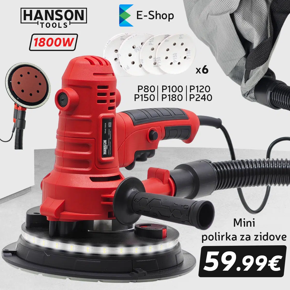 Hanson Mini Polirka Za Zidove-1800W