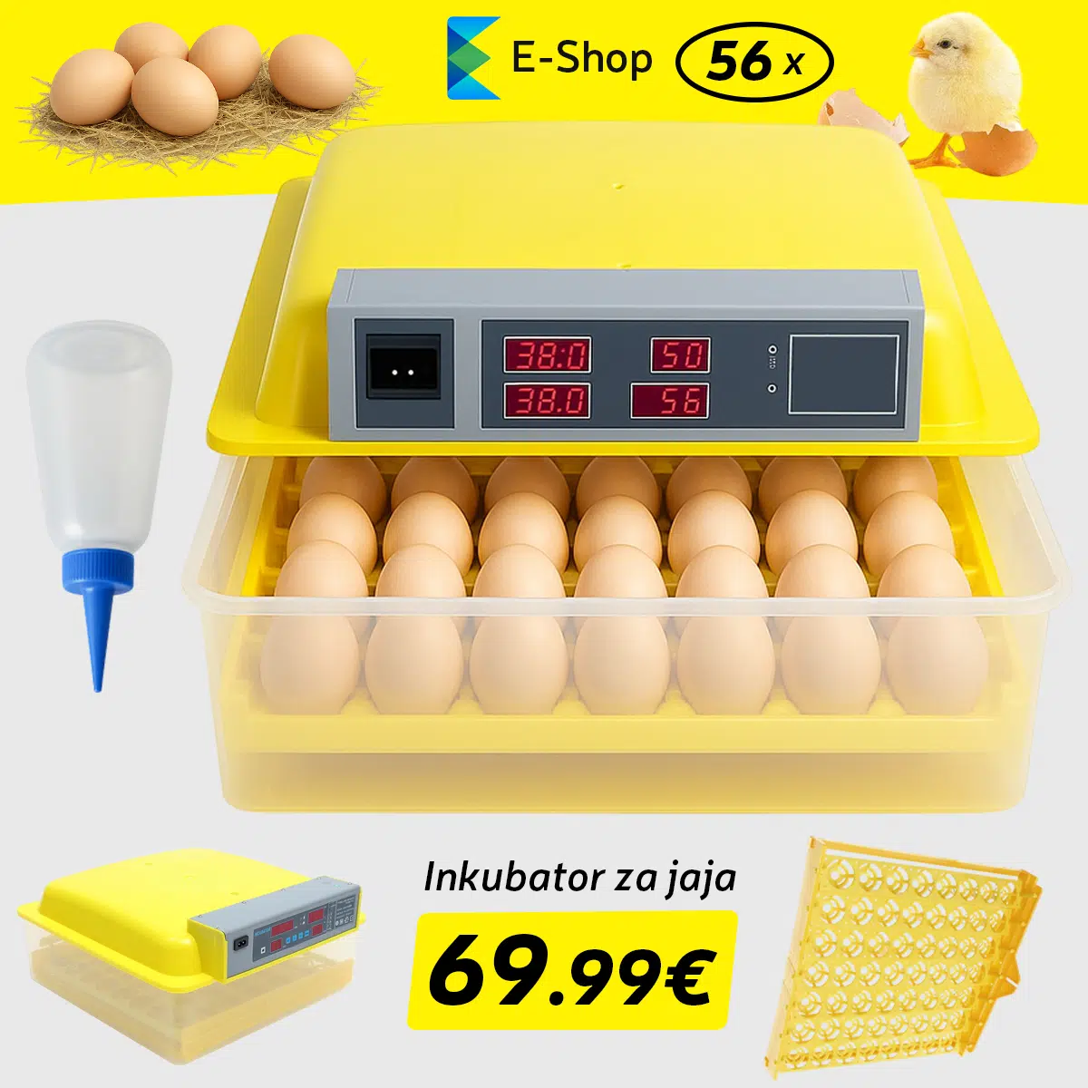 Inkubator Za Jaja-56 Jaja