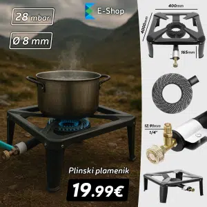 Plinski Plamenik 40X40 Cm