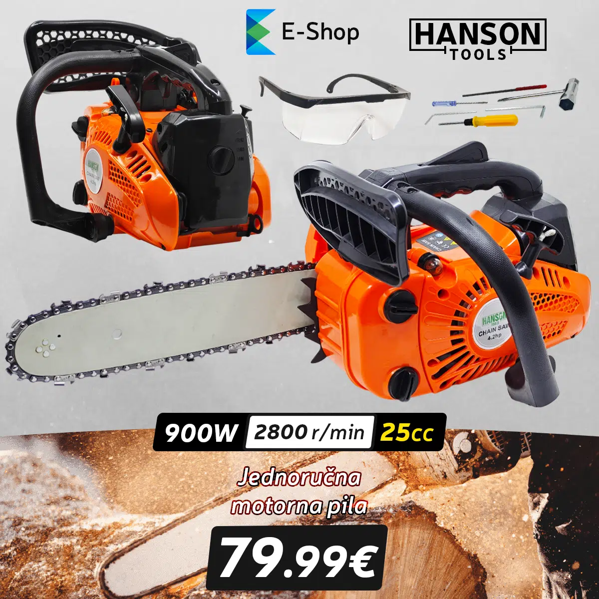 Jednoručna Mini Motorna Pila