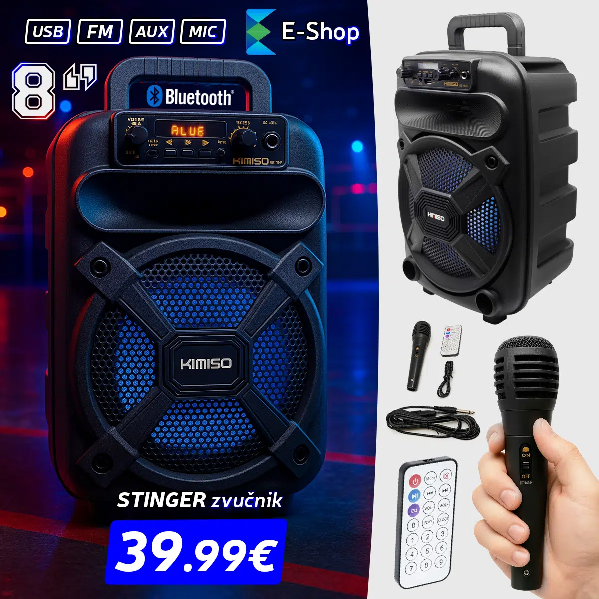 "STINGER"Bluetooth zvučnik