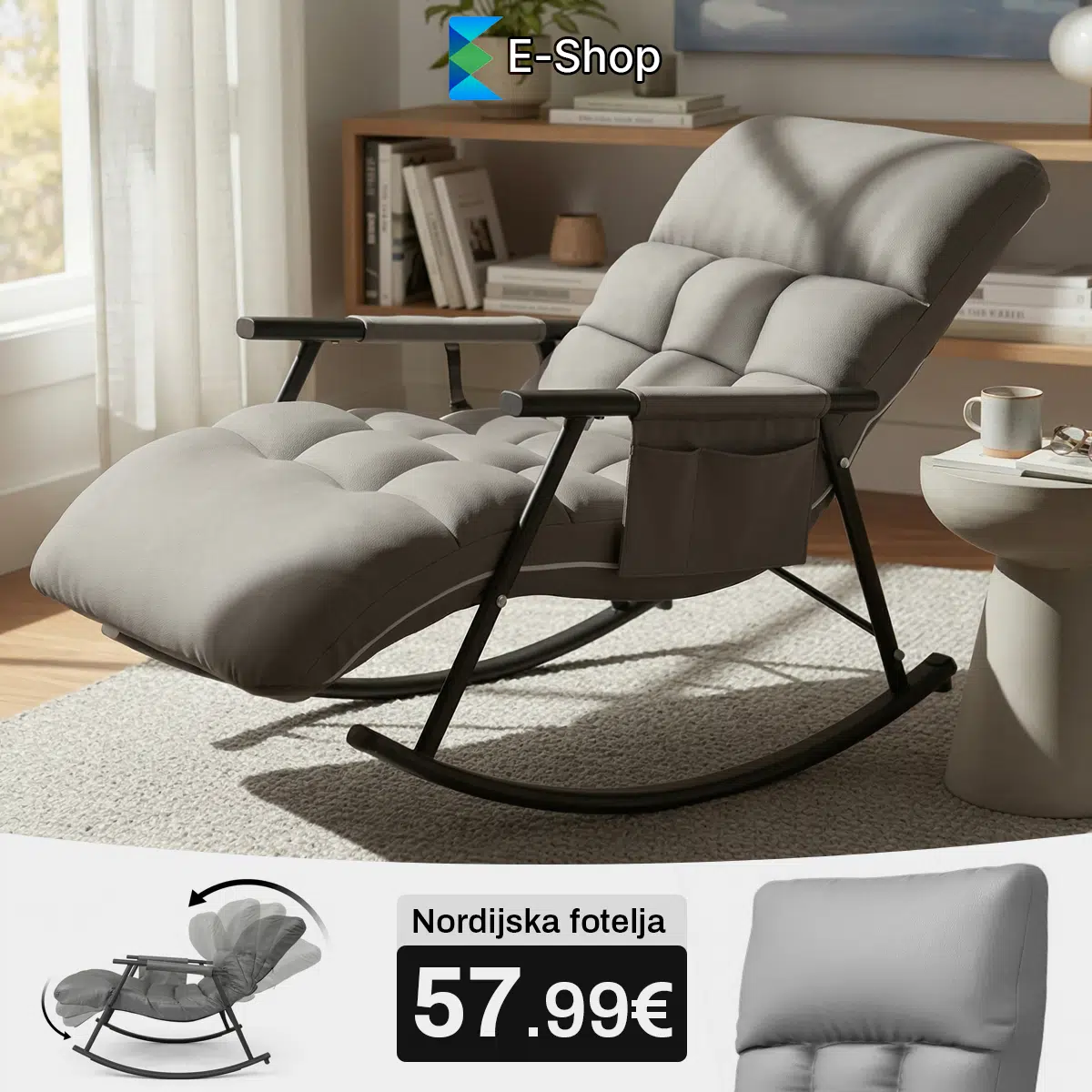 NORDIJSKA FOTELJA- LJULJAČKA