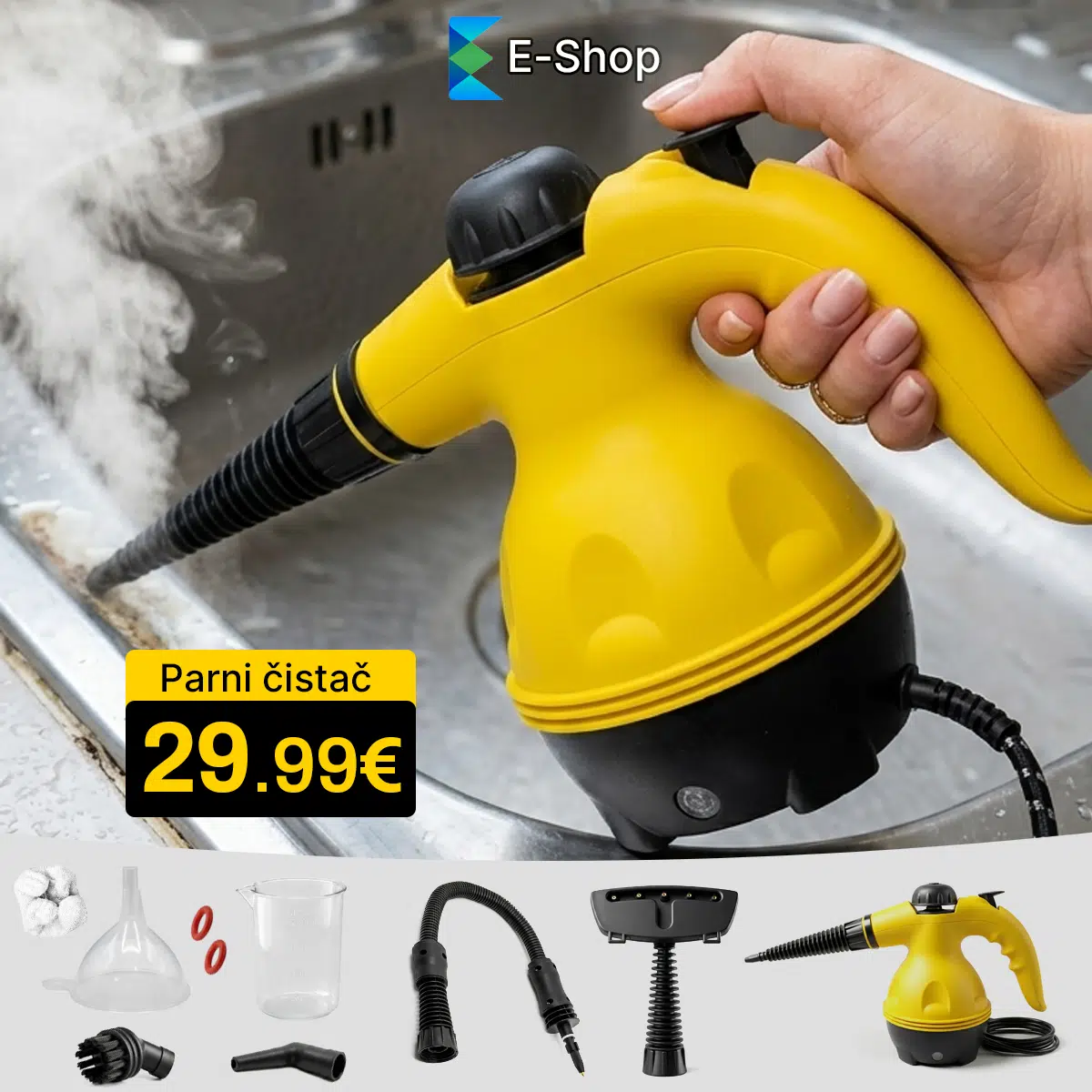 Parni čistač 1050W