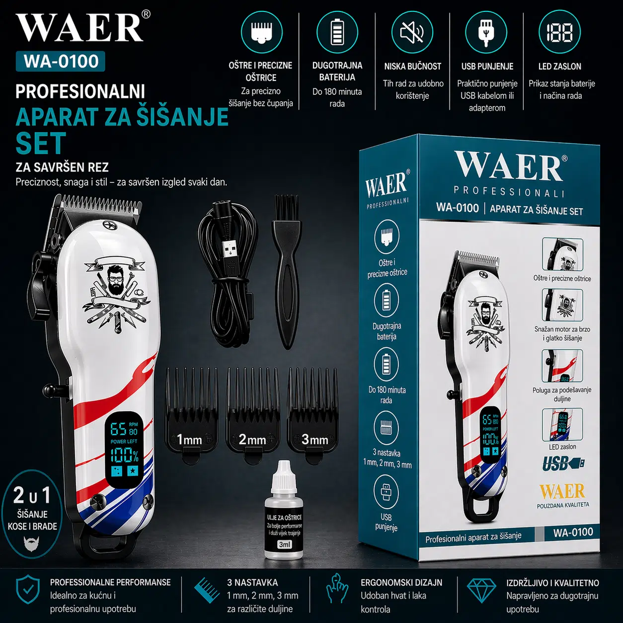 Waer mašinica za šišanje "Ayman"